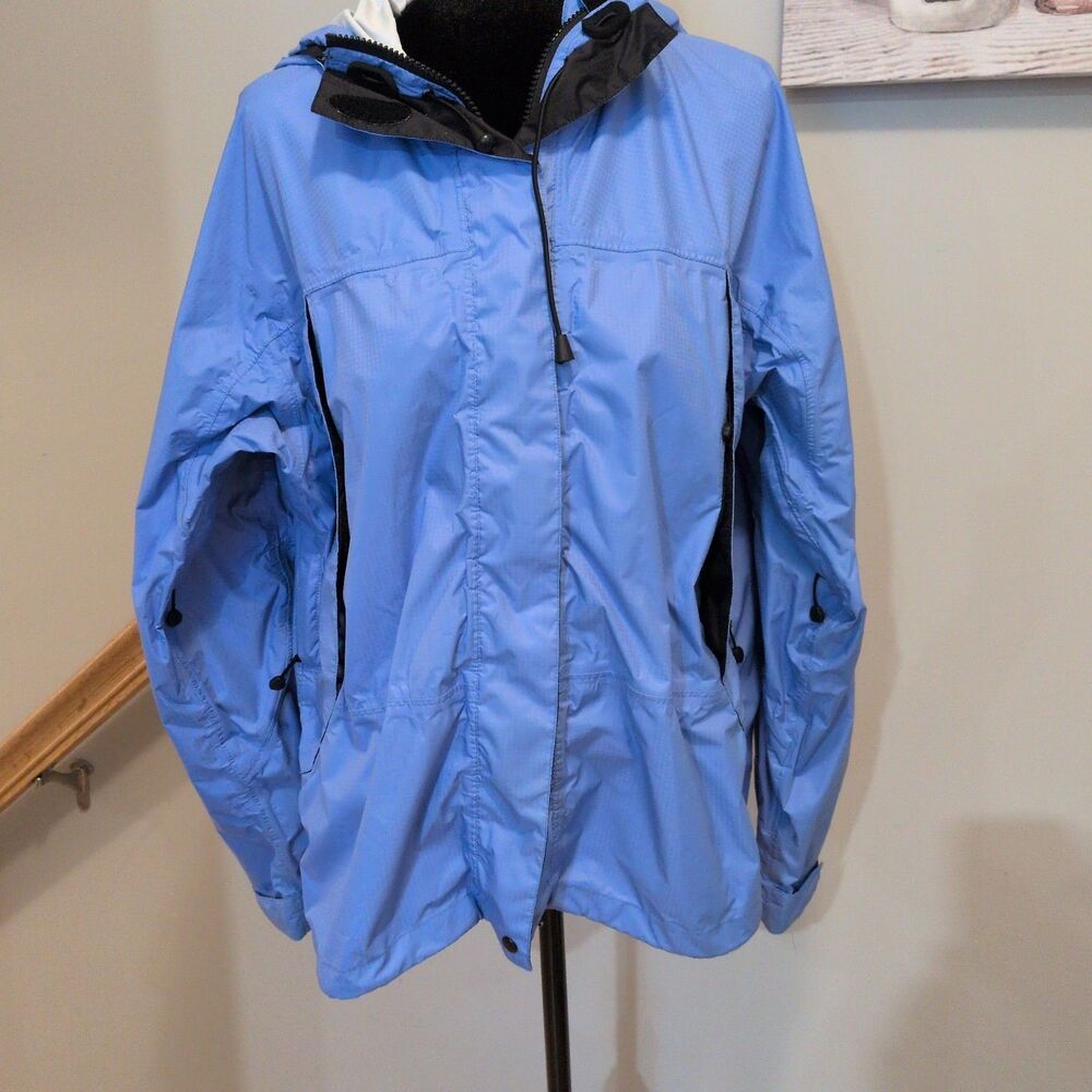 Vintage L.L. Bean Trail Model Rain Jacket Women's M Regular Blue 9 AB46